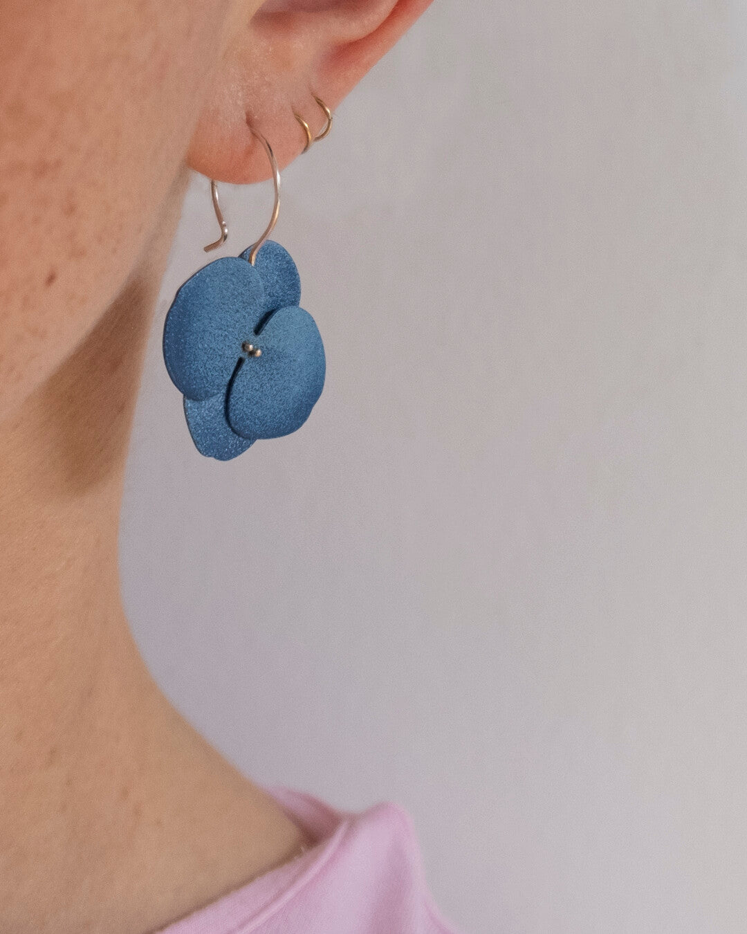 Boucles d'oreilles Herbier - Hortensia