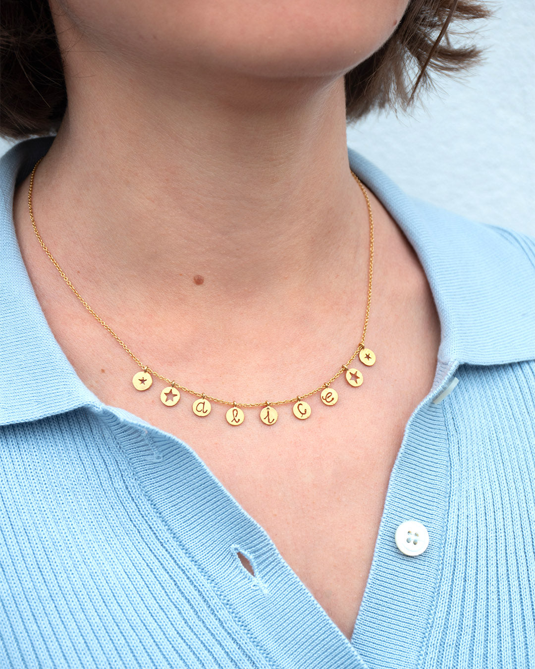 Custom handmade gold necklace - Giulia Tamburini personalize