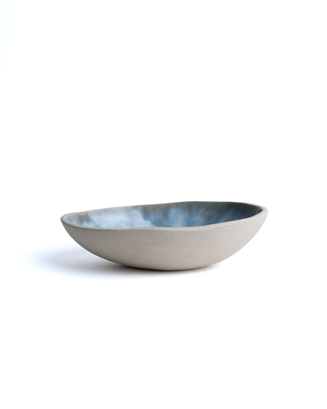 Iridescent Oval Irregular Bowl - Goki Ceramique