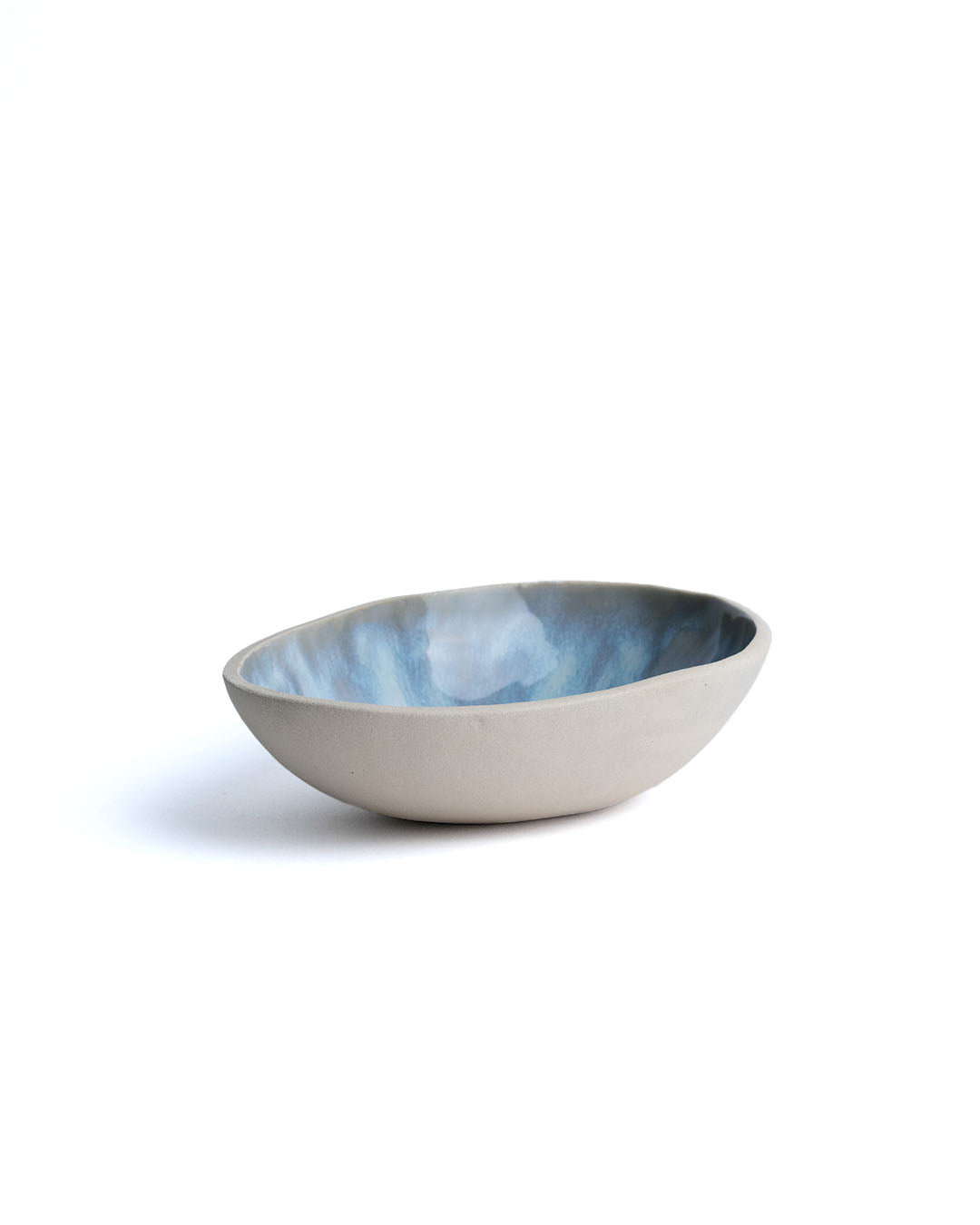 Iridescent Oval and Round Irregular Bowls - Set of 2 - Goki Ceramique