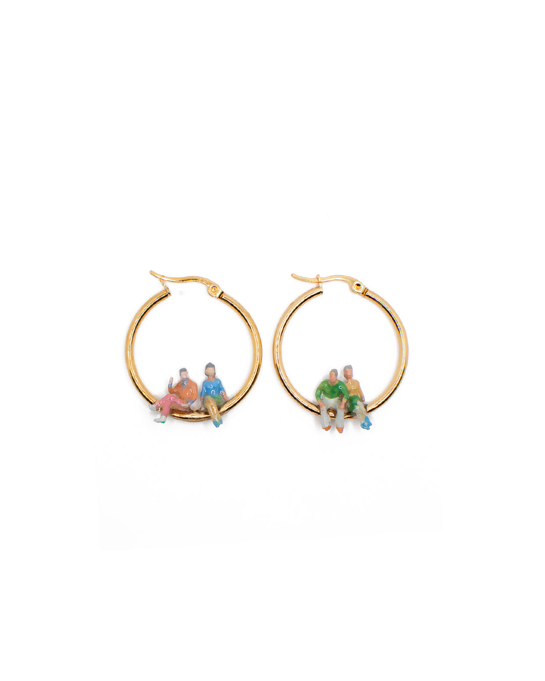 Hand-painted earrings - Gorobei