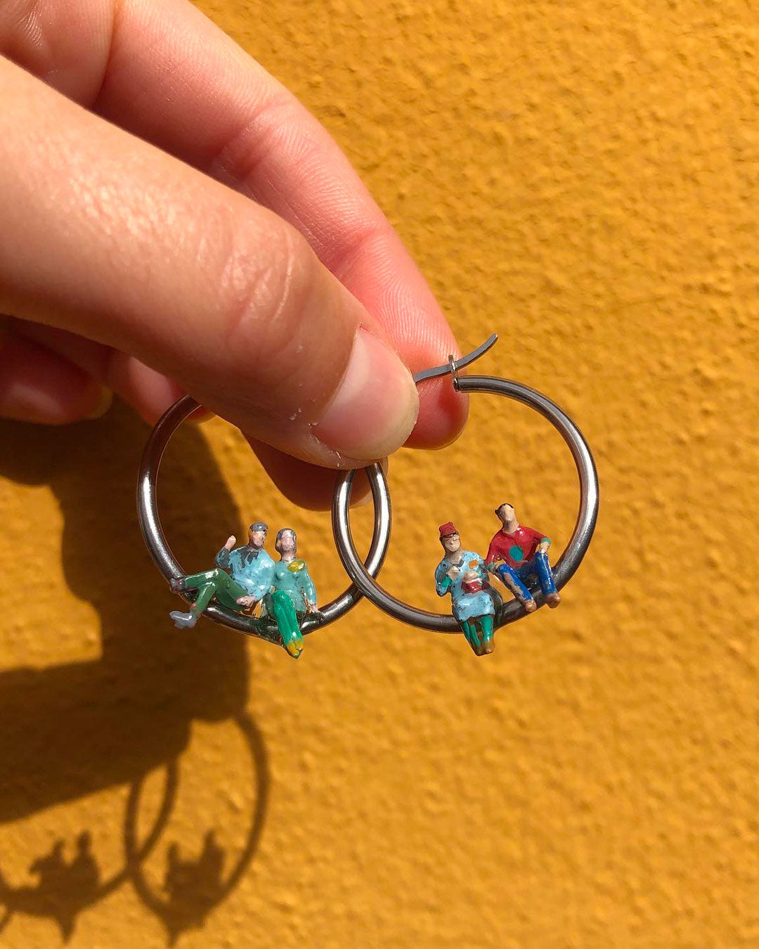 Hand-painted earrings - Gorobei