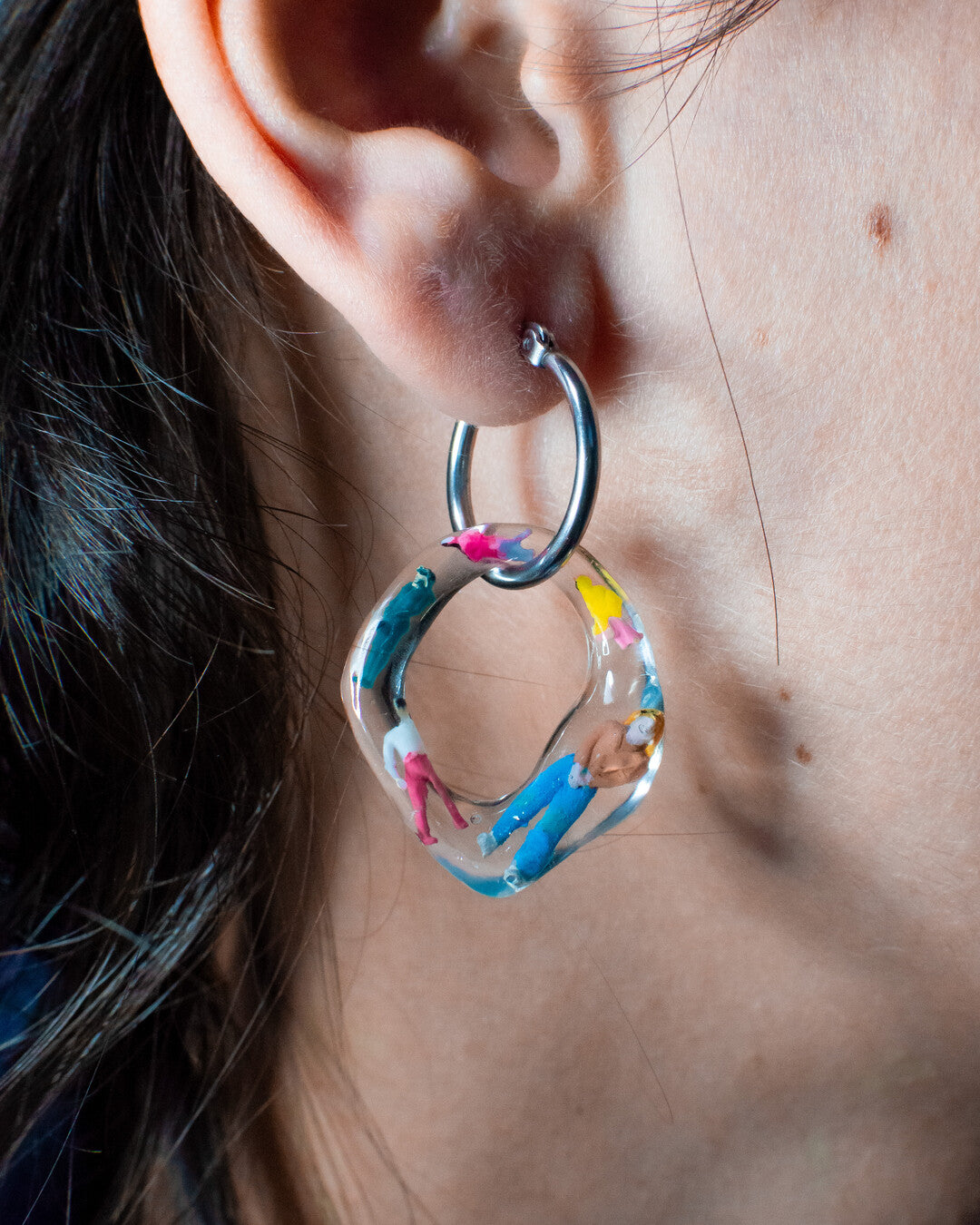 Hand-painted earrings - Gorobei