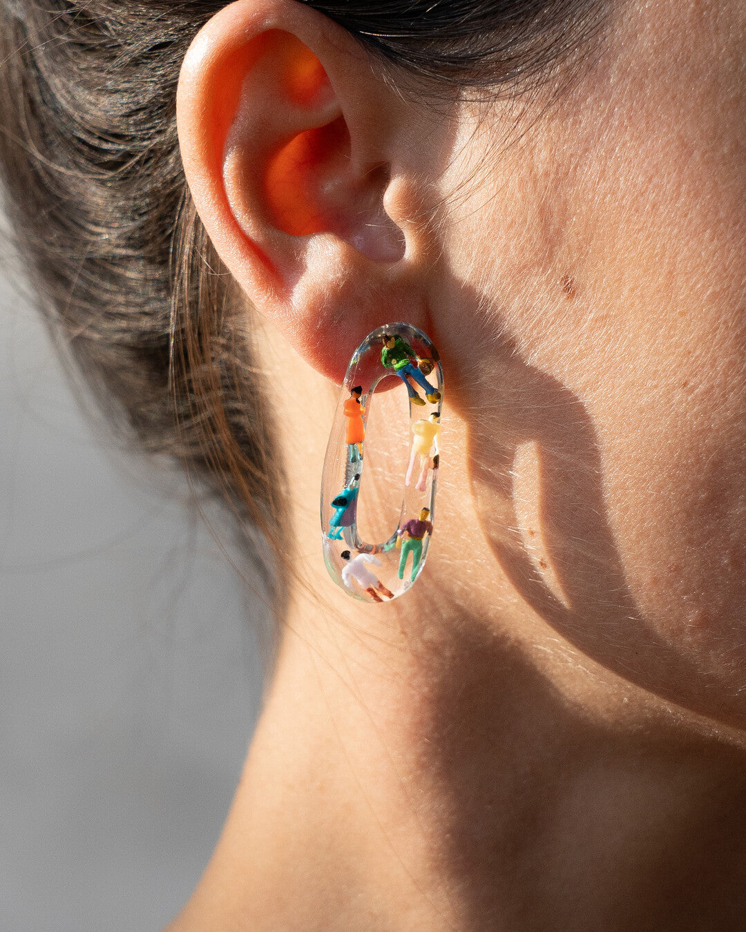 Hand-painted earrings - Gorobei