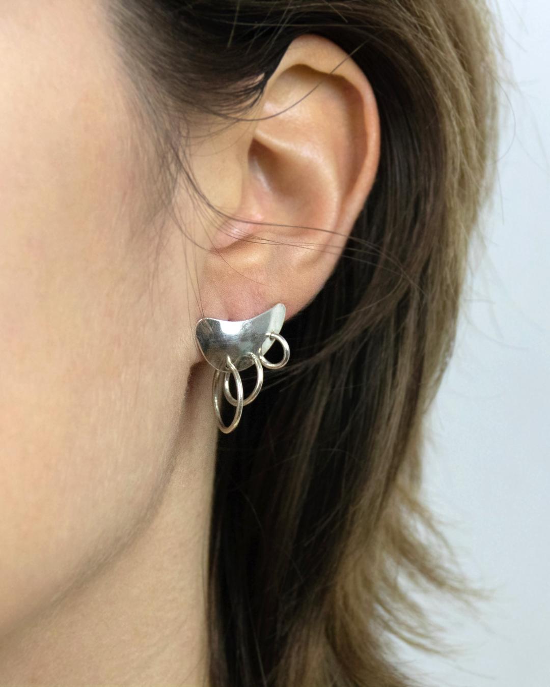 Haiku Silver Handmade earring