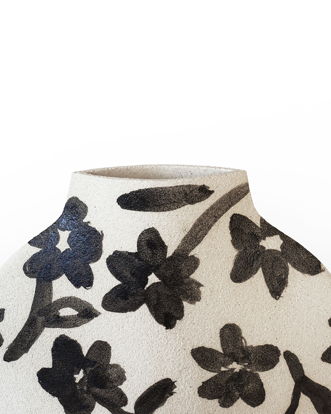  Vase Illustré en Céramique ‘Flowers Pattern’