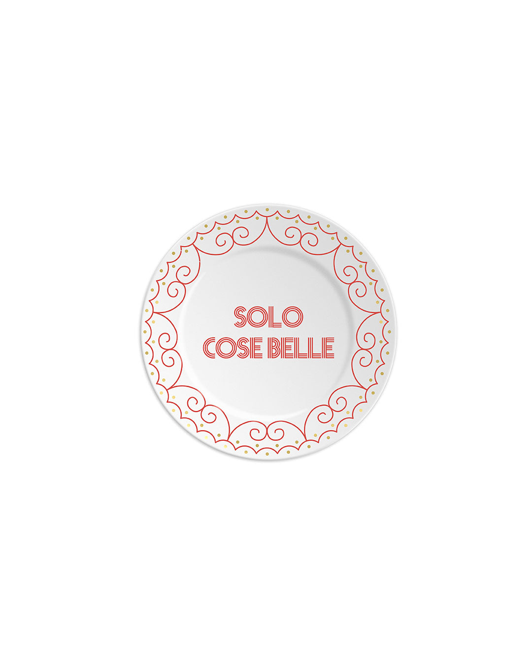 "Solo cose belle" bread plate