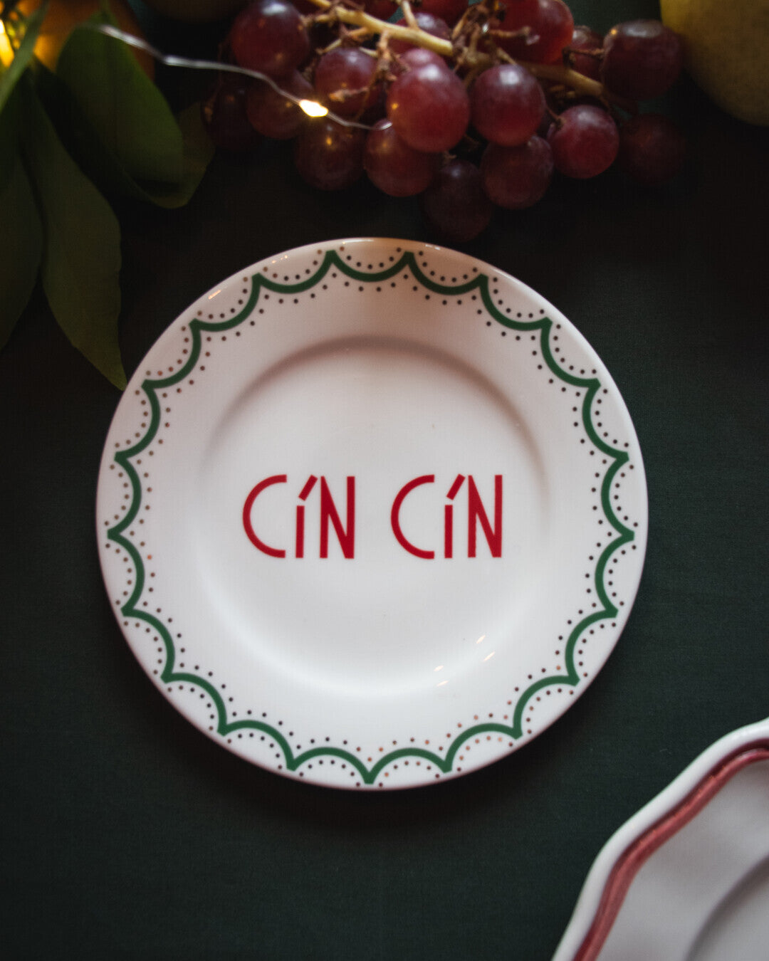 "Cin Cin" bread plate