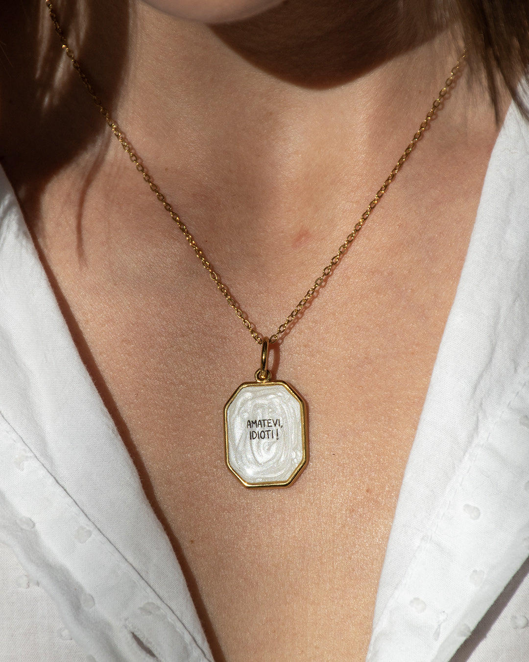 "Amatevi, idioti!" - Octagon Necklace