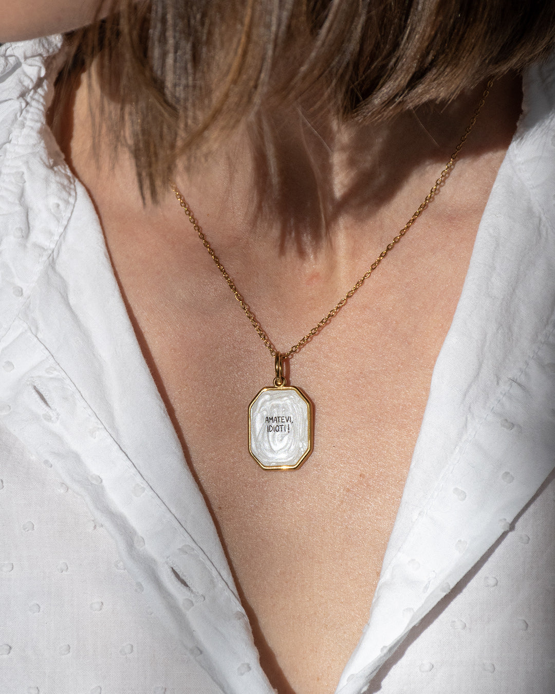 "Amatevi, idioti!" - Octagon Necklace