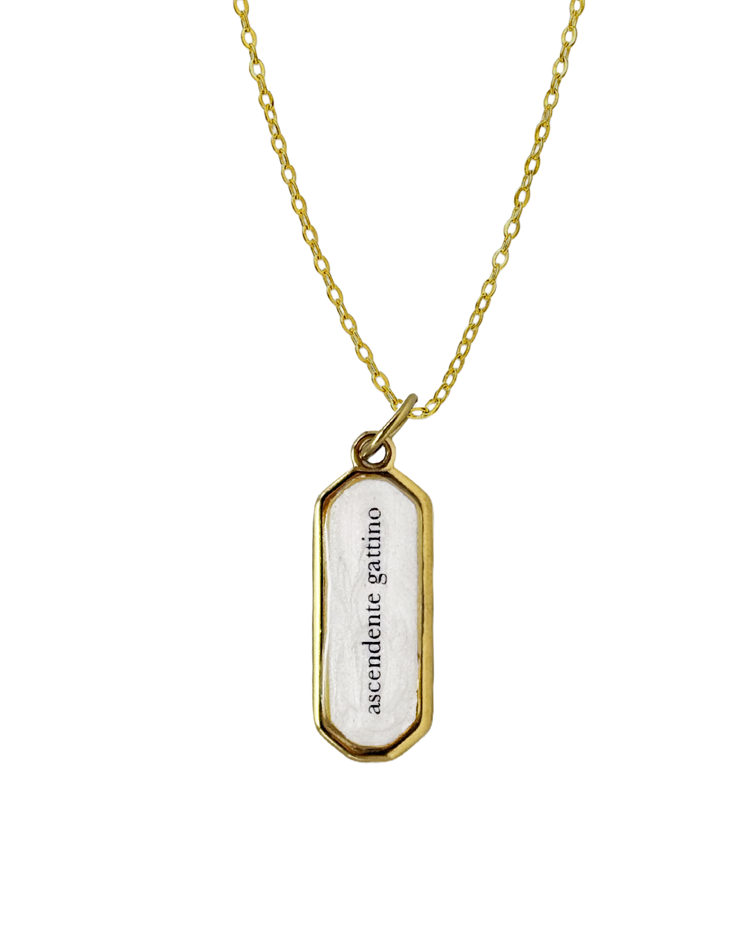 "Ascendente gattino" - Brick Necklace