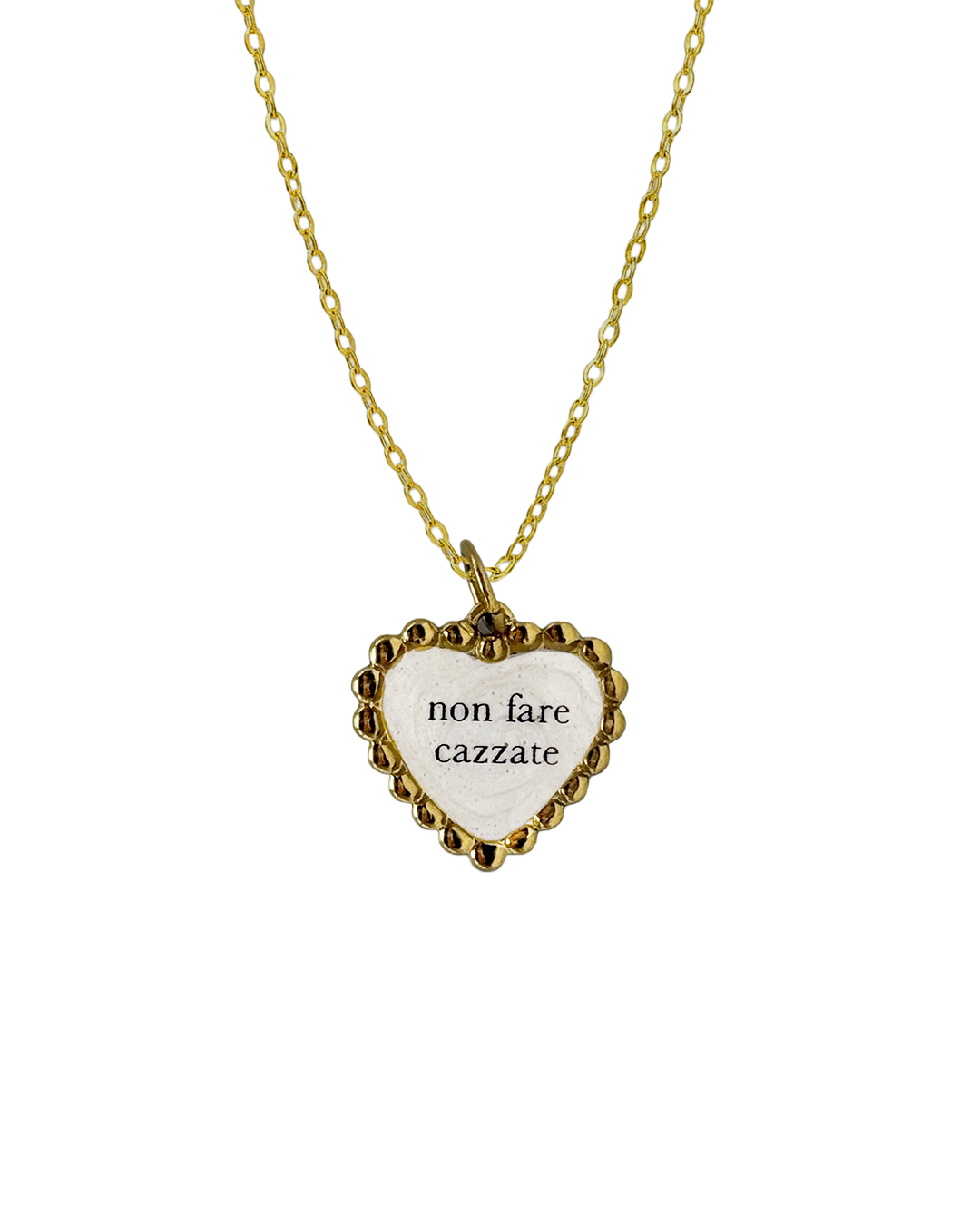 "Non fare cazzate" - Heart Necklace