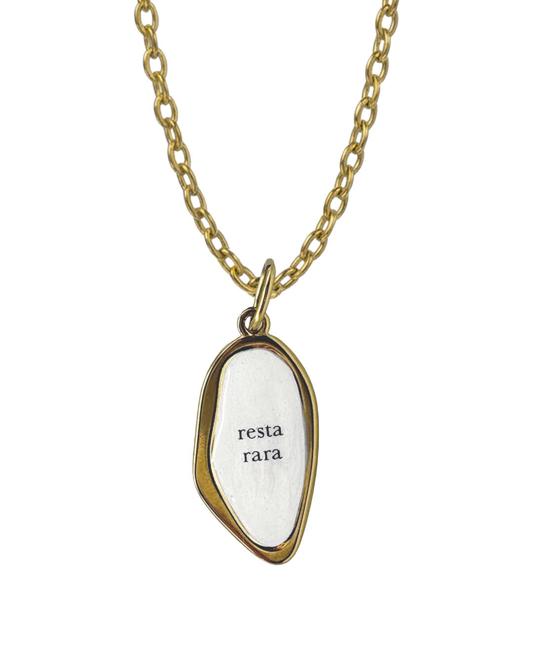"Resta rara" - Gold Necklace