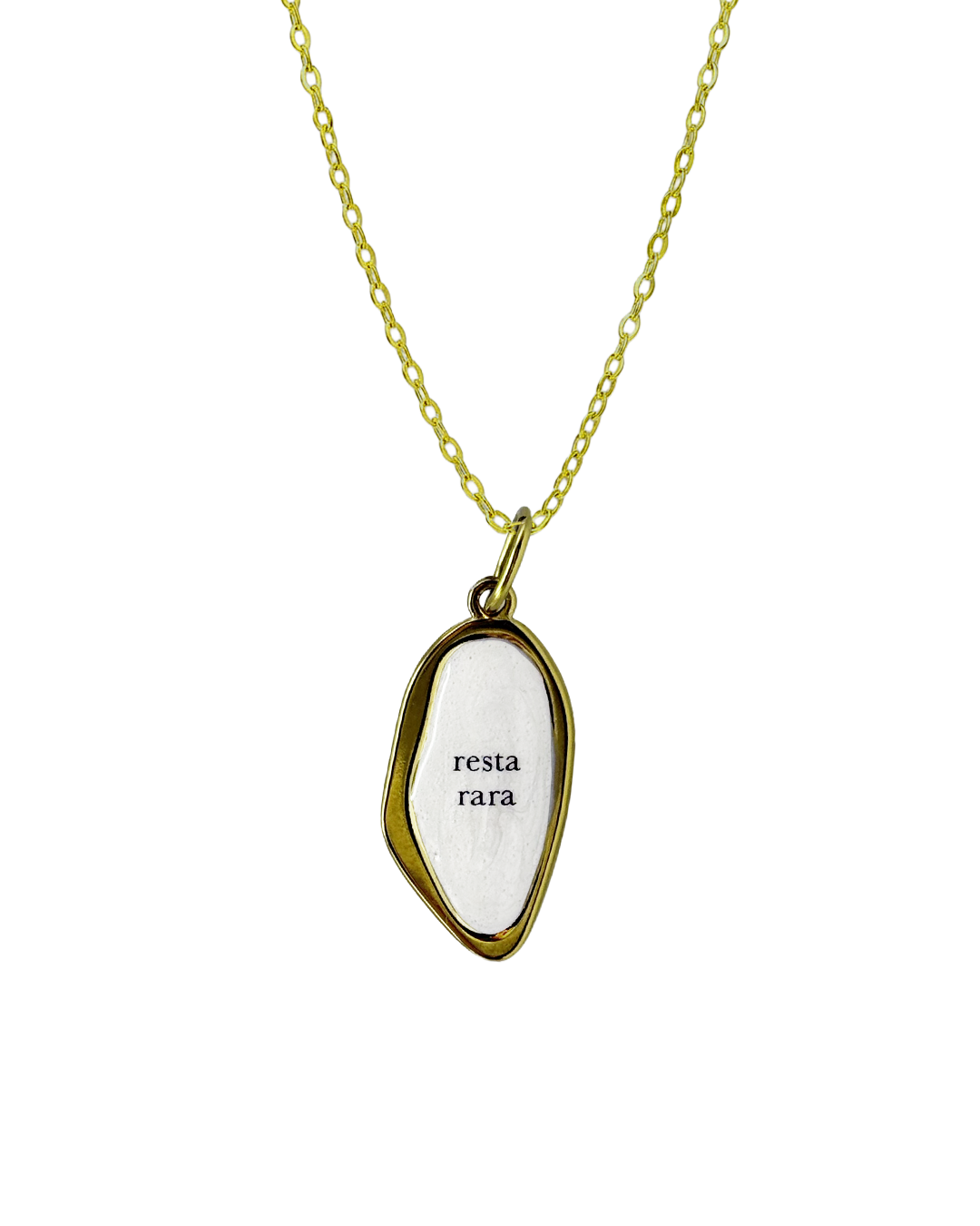 "Resta rara" - Gold Necklace