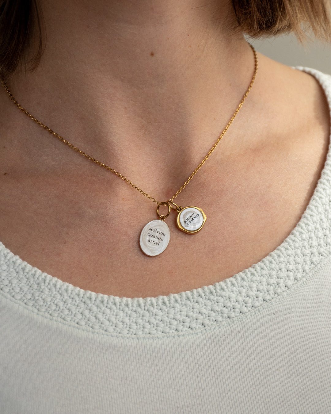 "A mano a mano" - Round Necklace