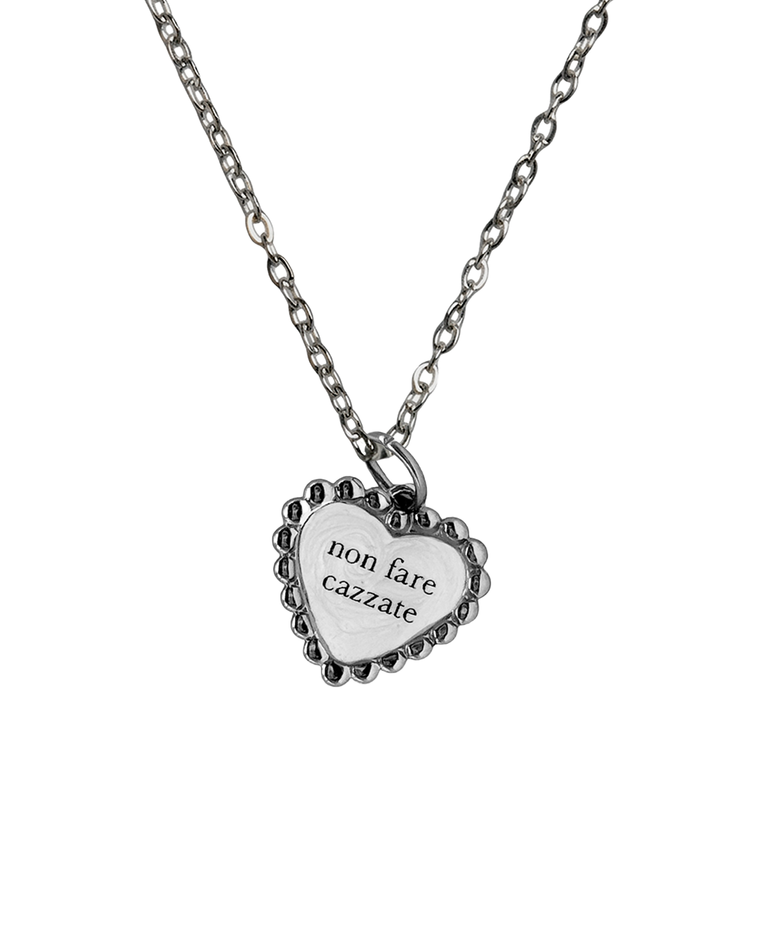 "Non fare cazzate" - Heart Necklace