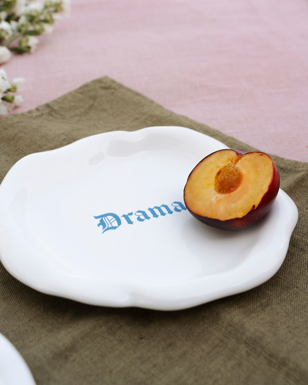 "Drama" Explicit Bread Plate