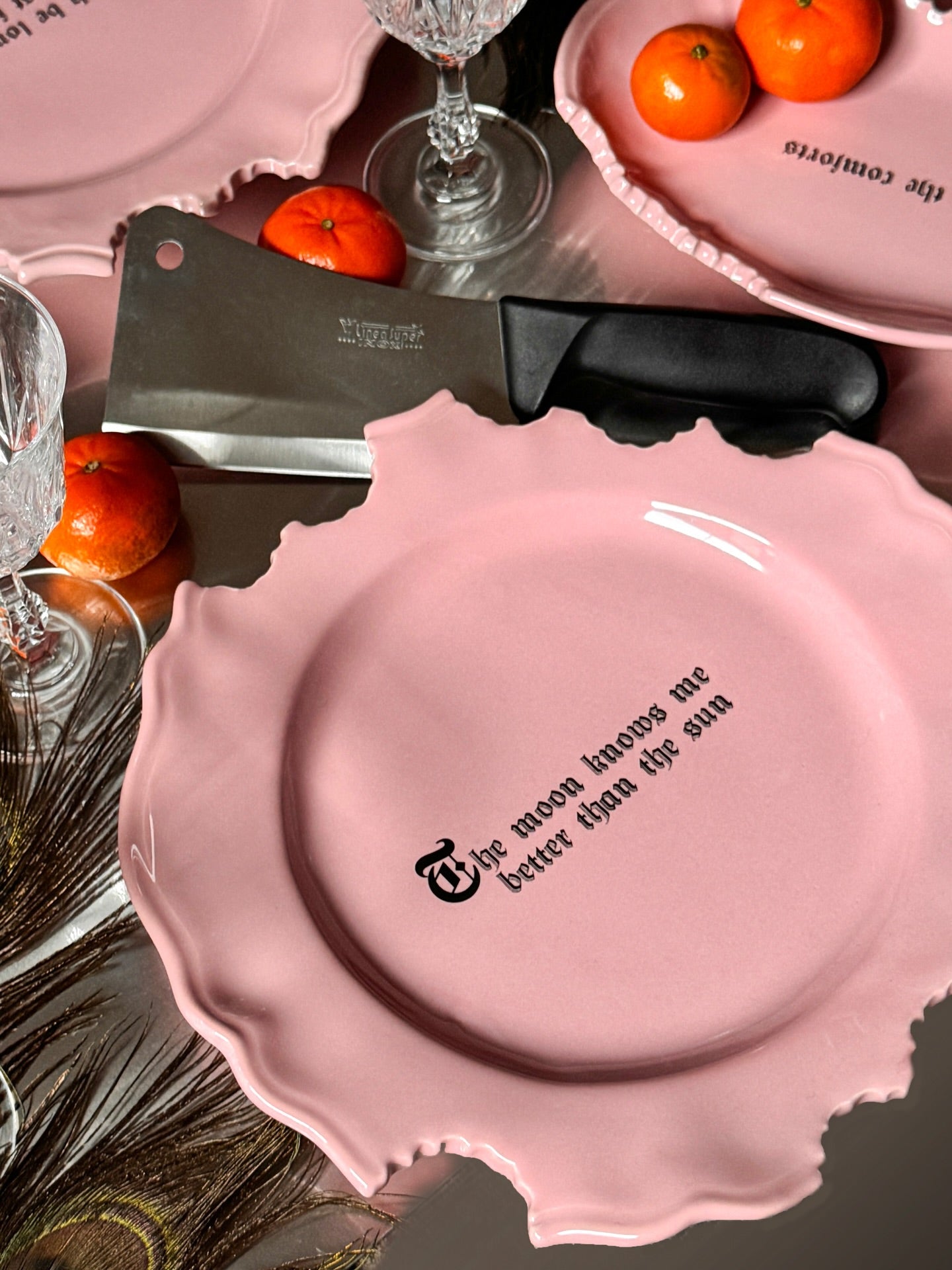 Wrong Dinner Plate - "The moon knows me better than the sun"