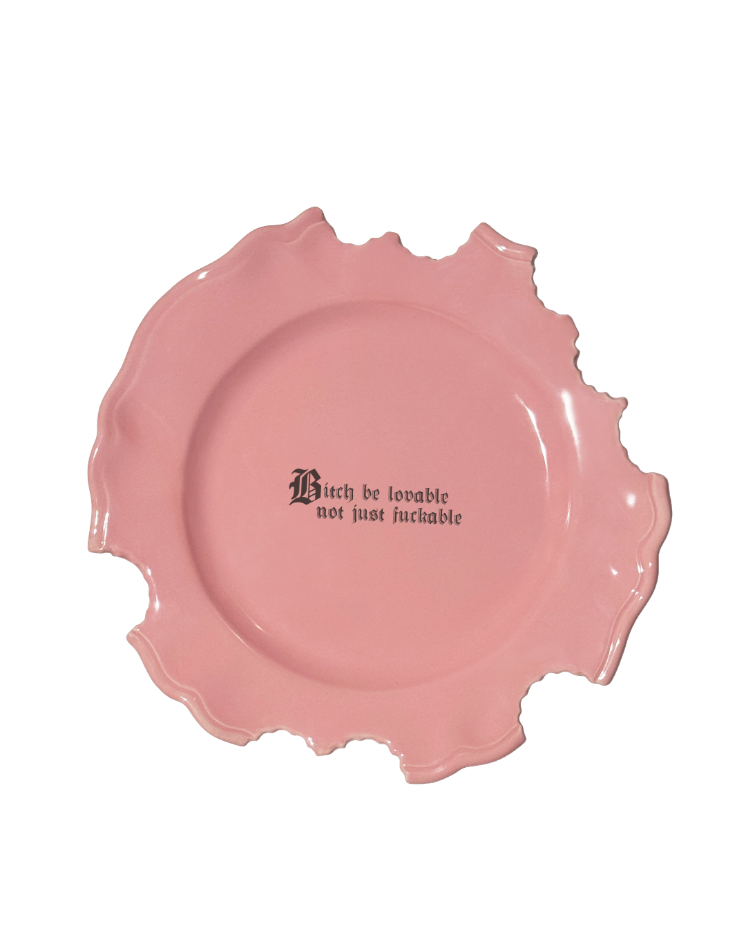 Wrong Dinner Plate - "Bitch be lovable not just fuckable"