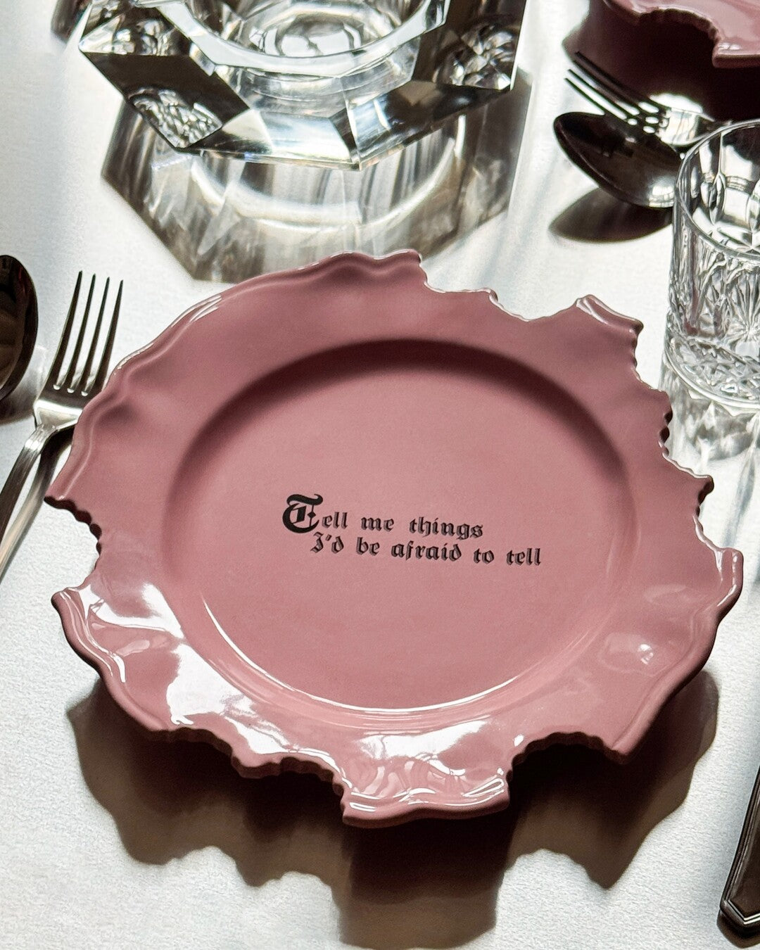 Wrong Dinner Plate - "Tell me things I'd be afraid to tell"