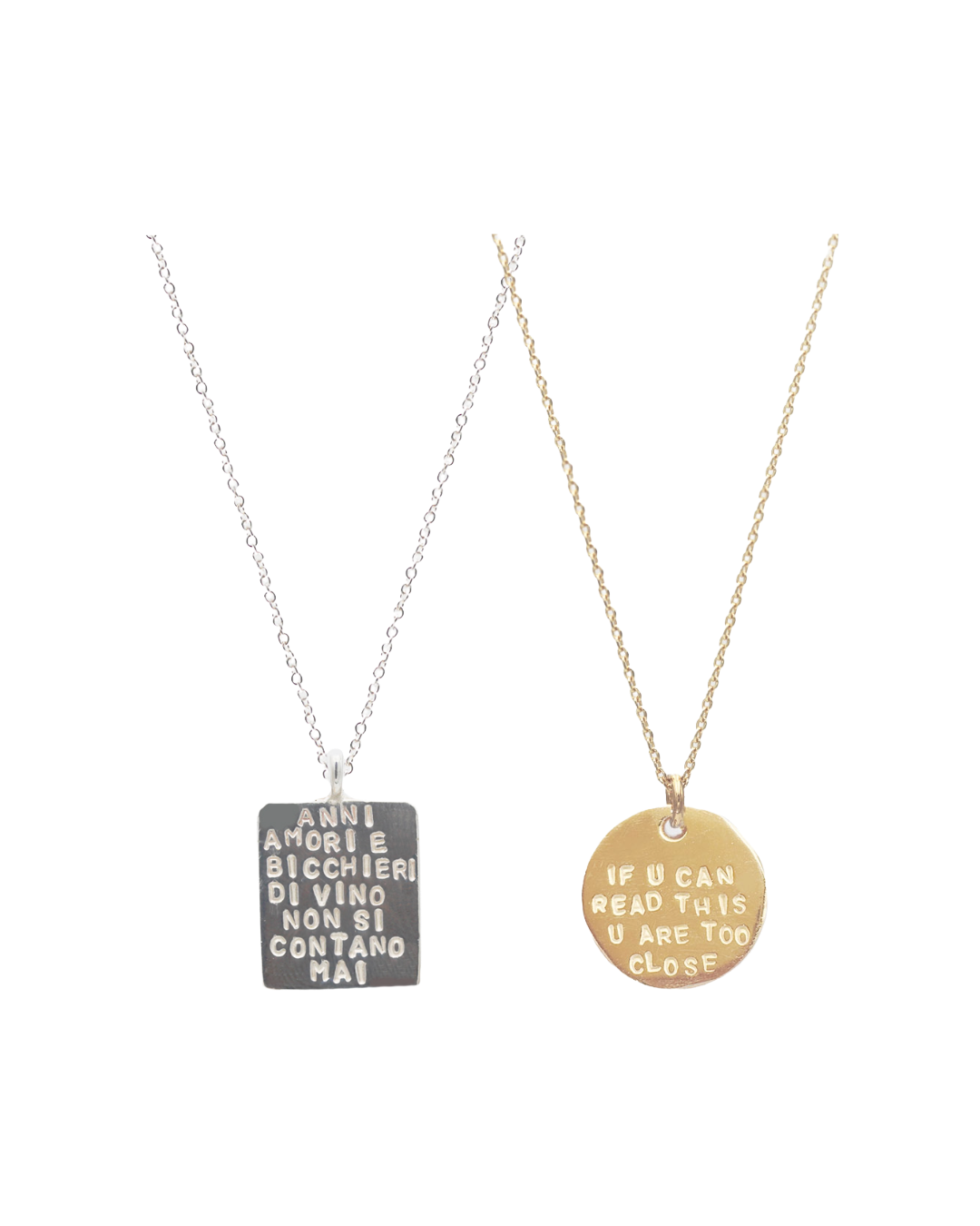 Too Close & Wine Memories Necklace Duo