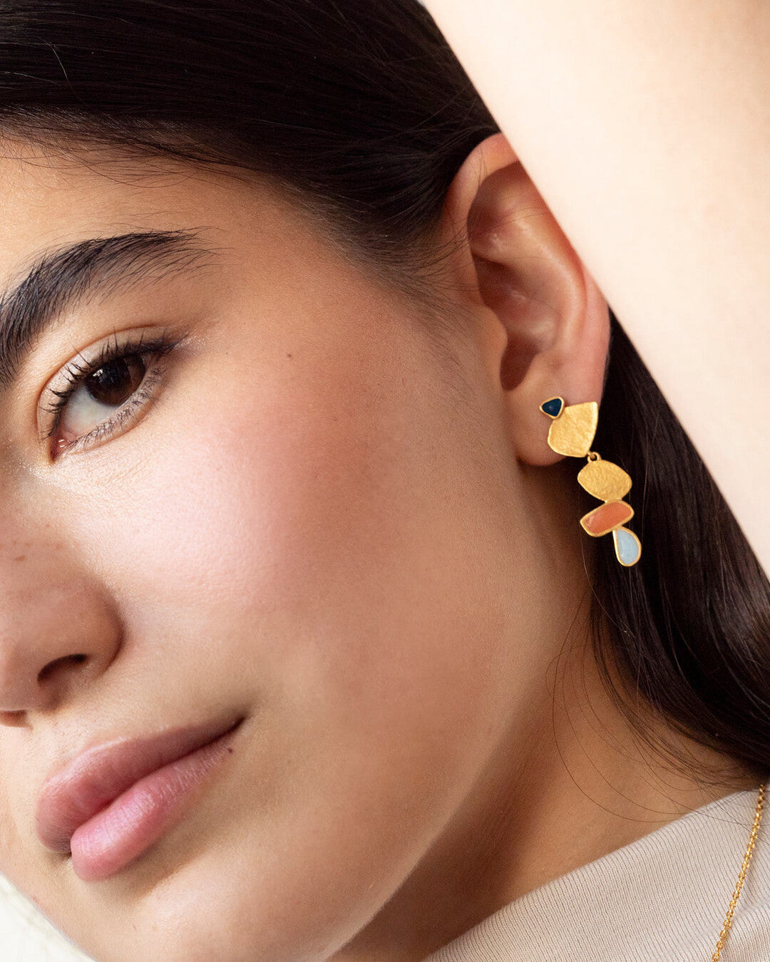 Golden erarrings Thalus