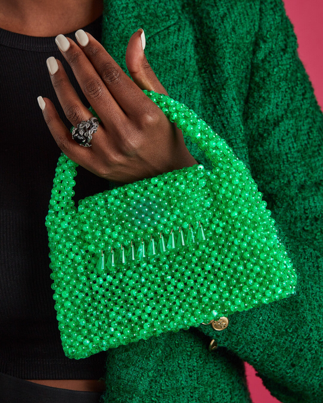 Charlotte beaded handbag