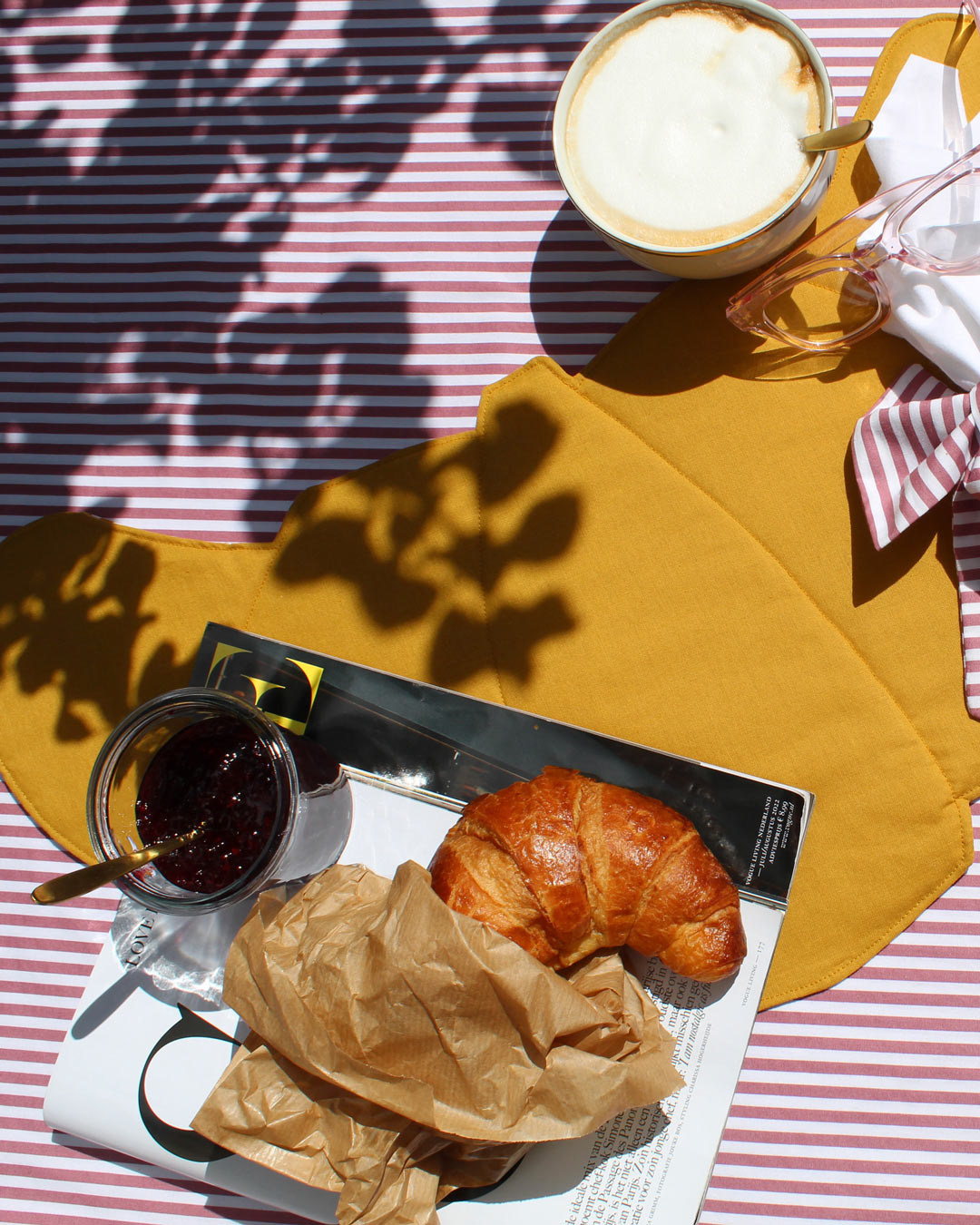 Croissant - Handmade placemat - L'amour des bon bons