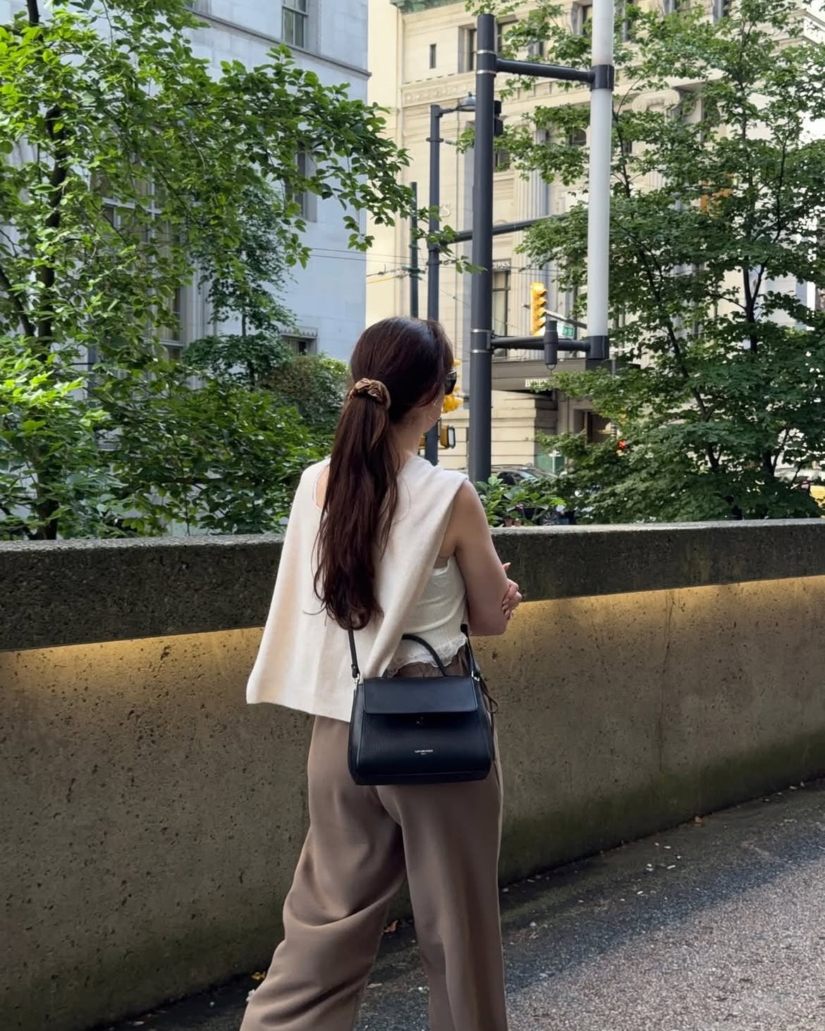 Ladyfinger Top Handle Ladybag w/Strap