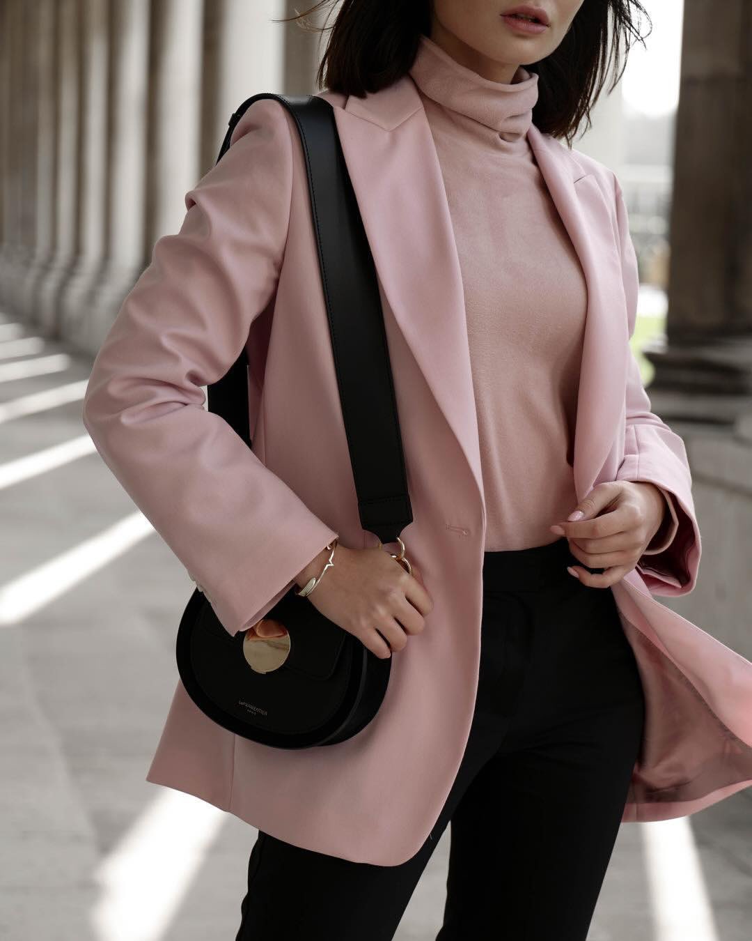 Yucca Suede and Leather Shoulder Bag
