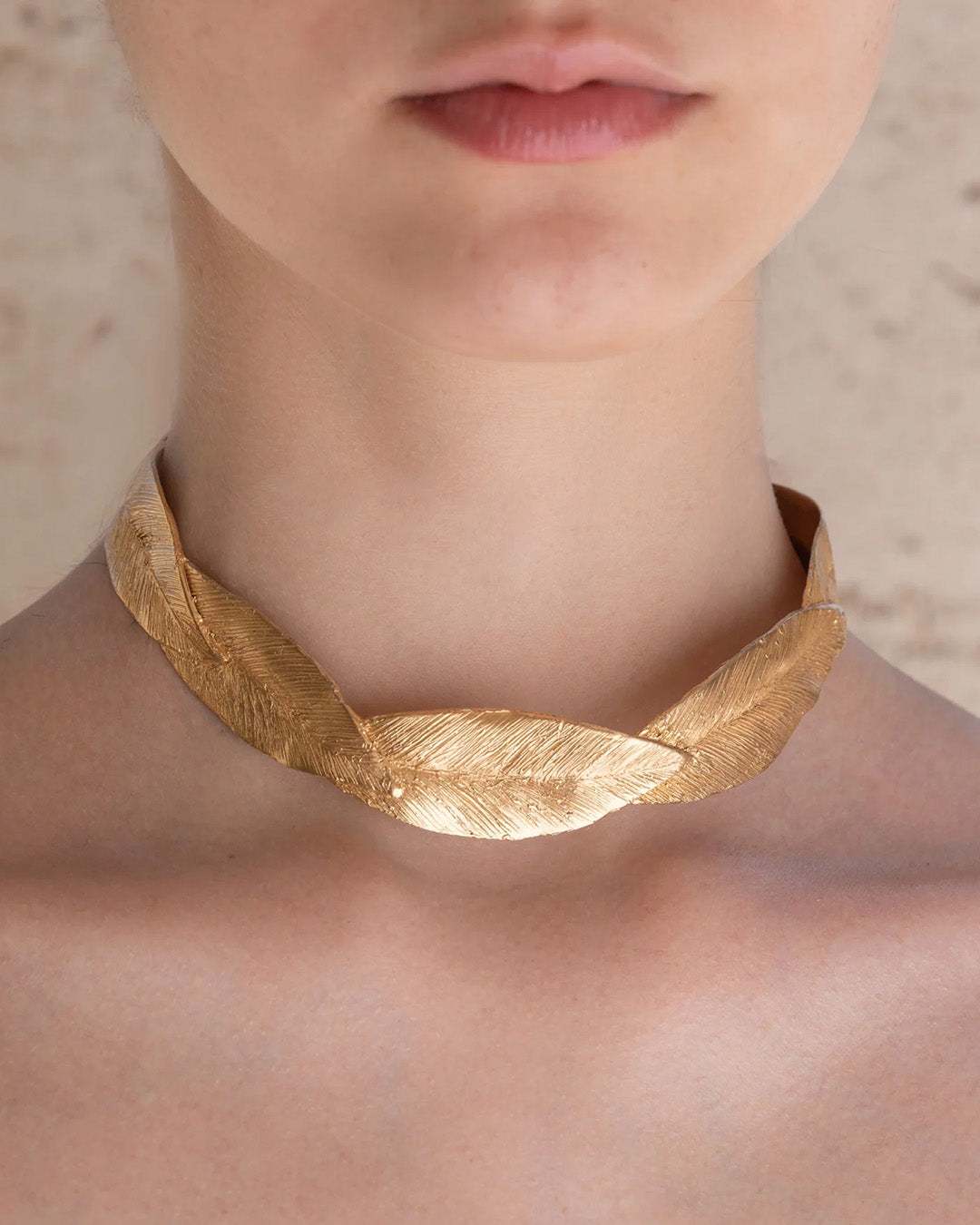 Handmade leaves necklace - collar - Giulia Barela