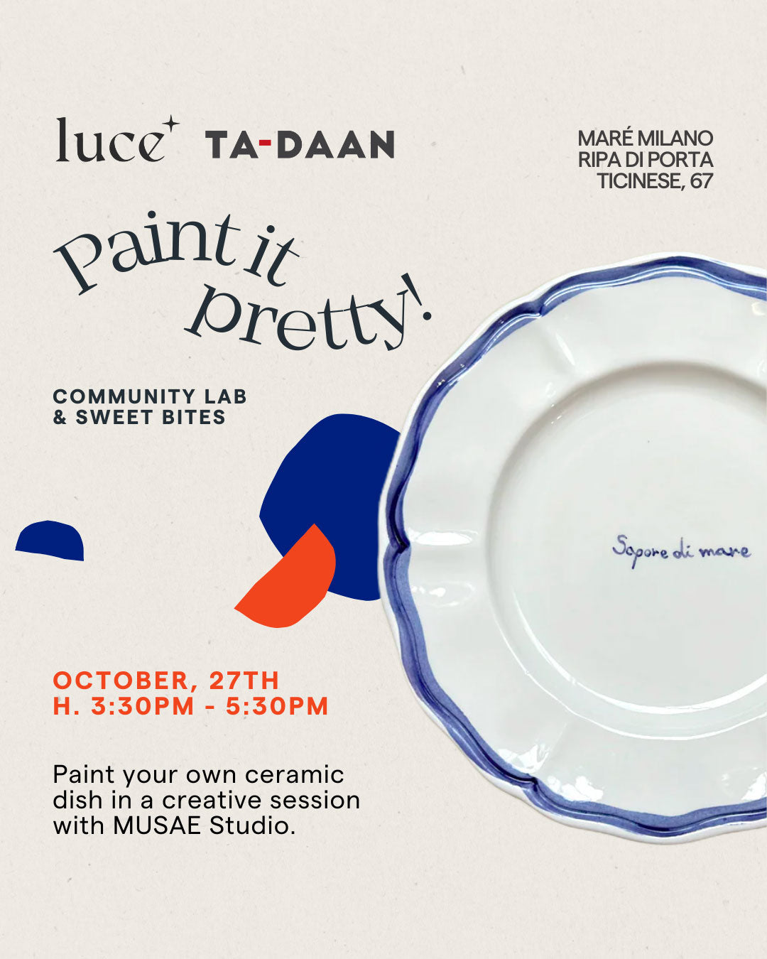 Paint it pretty! - ceramic painting workshop with Musae Studio