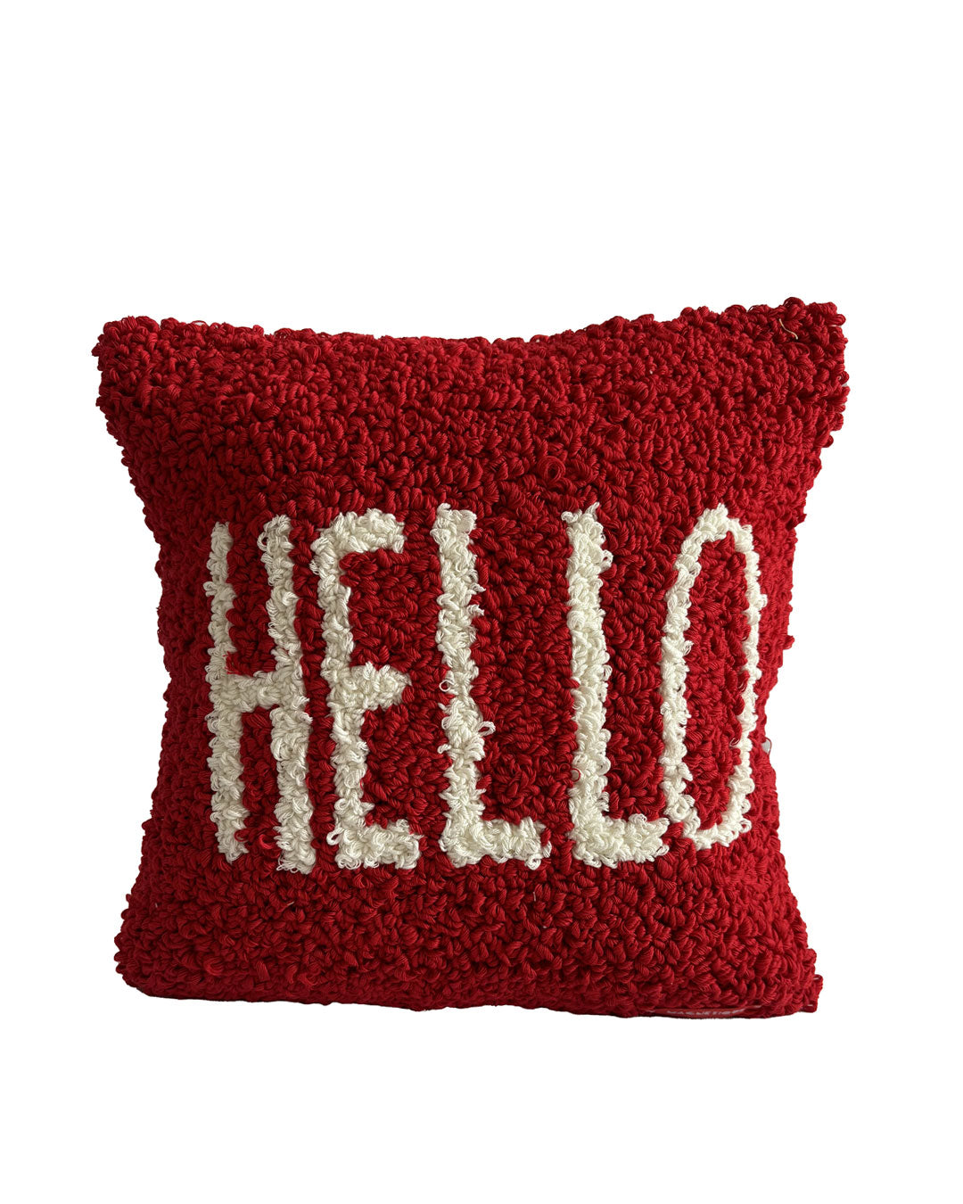 Hello pillow cover