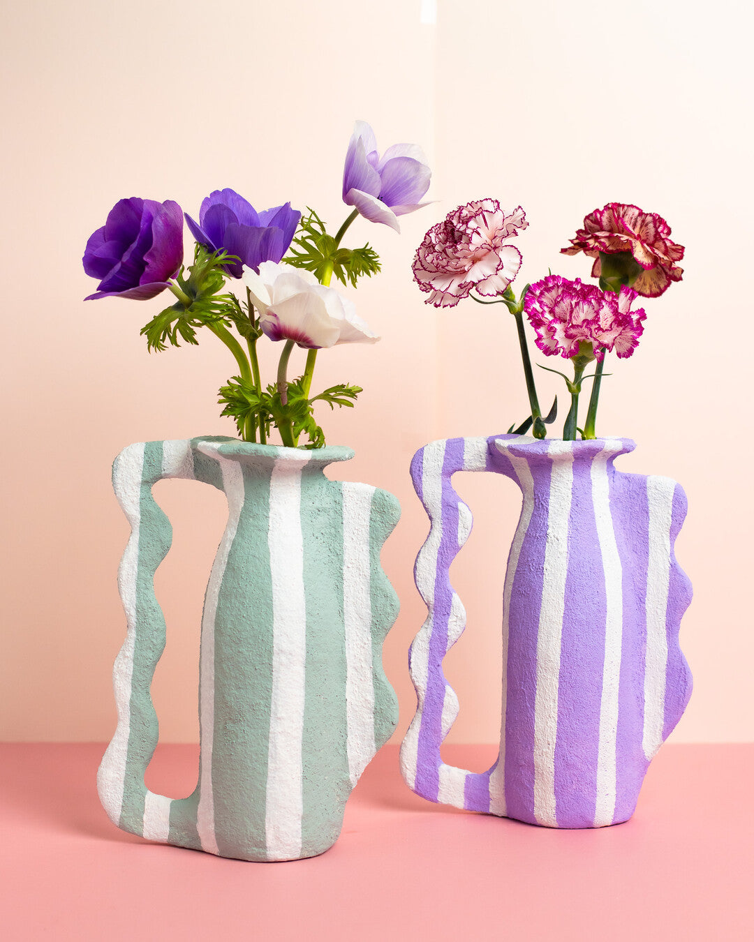 Handmade striped vase - Emekitu