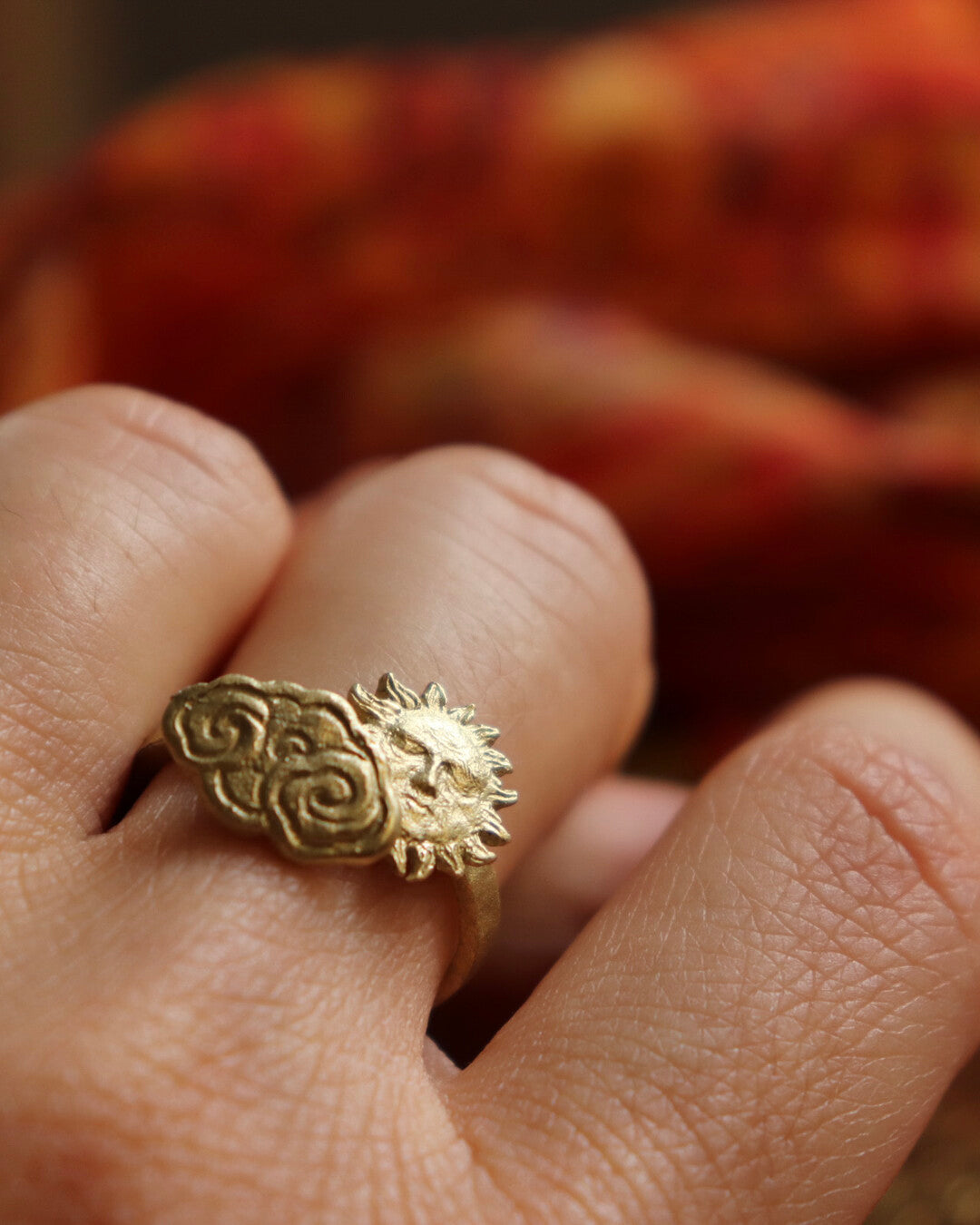 Sun & Cloud - Adjustable ring