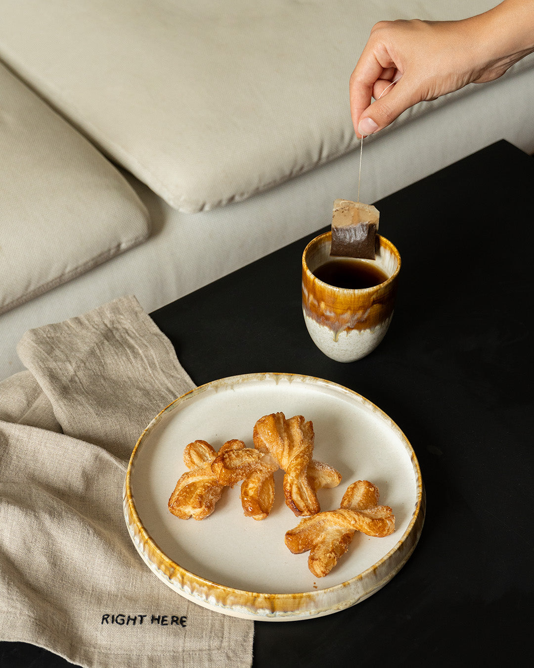 Tazza in terracotta Snowflakes