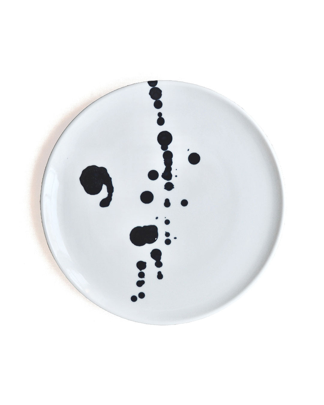 Sumi-e Ink blot porcelain plates tableware Maia Ming Designs