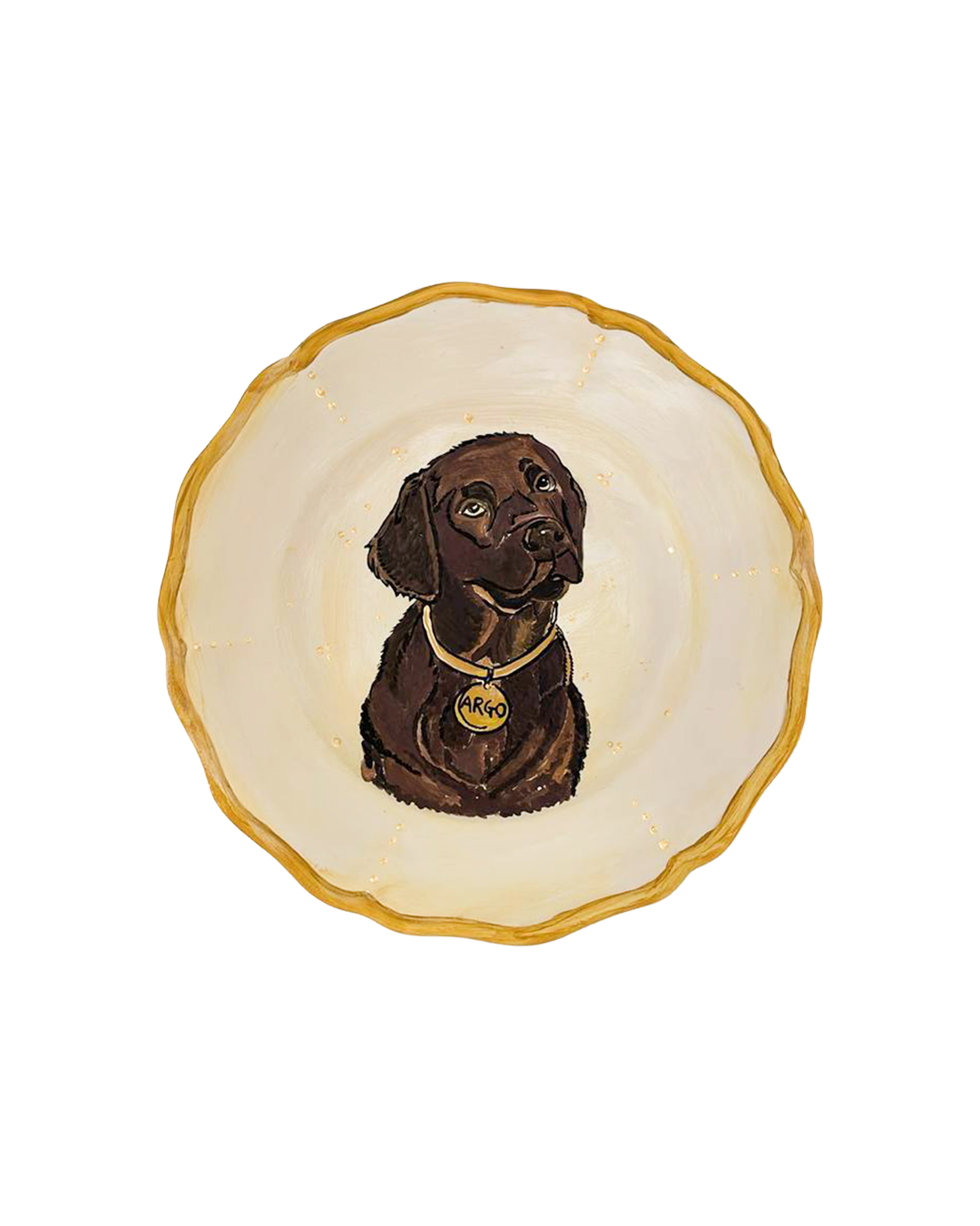 Custom pet portrait decorative plate - Pet Lovers Collection