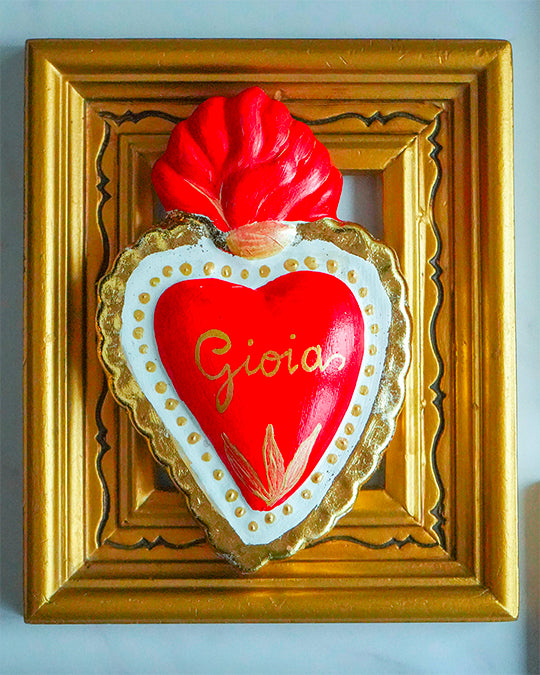 "Gioia" ceramic sacred heart – Christmas collection