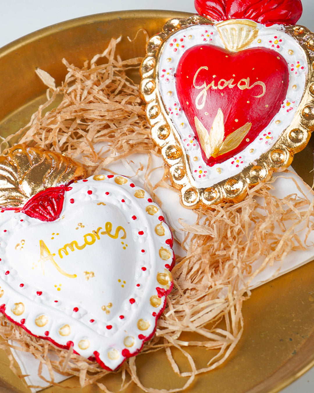 "Gioia" ceramic sacred heart – Christmas collection