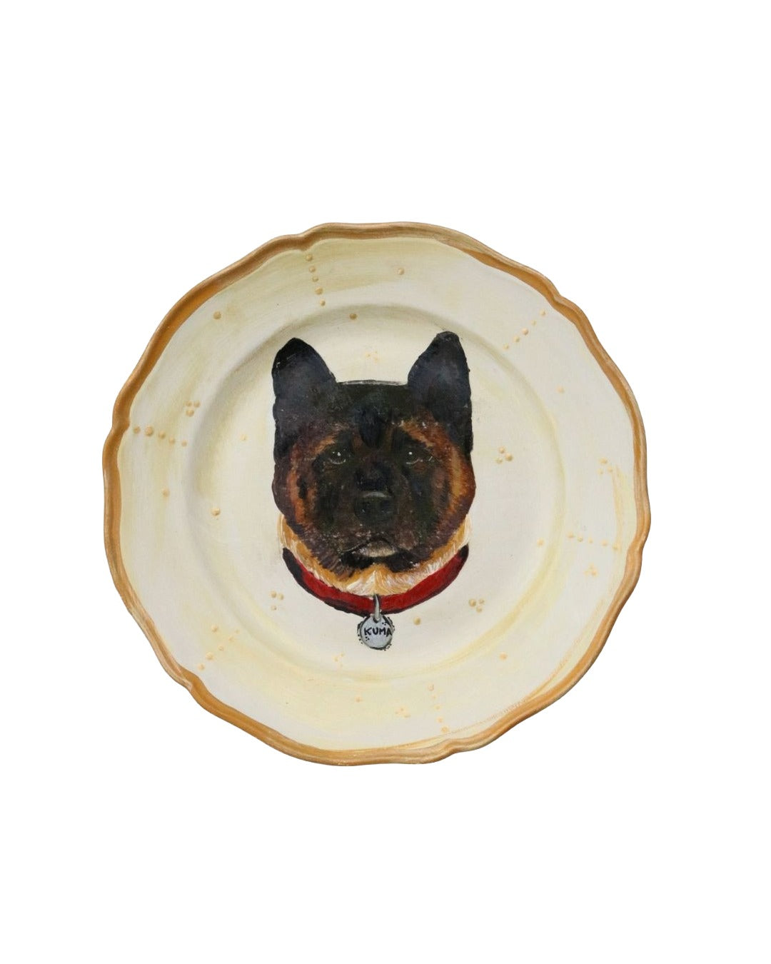 Custom pet portrait decorative plate - Pet Lovers Collection