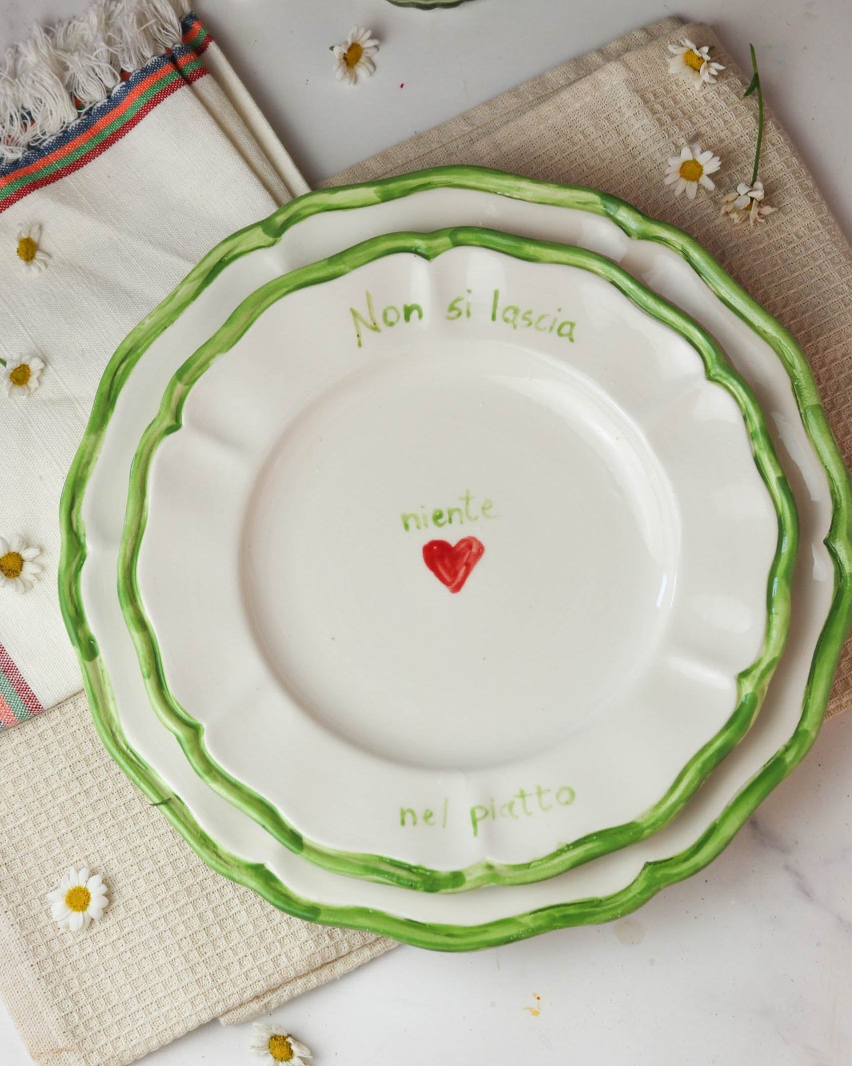"Non si lascia niente nel piatto" Plate – Dillo con un Piatto Collection
