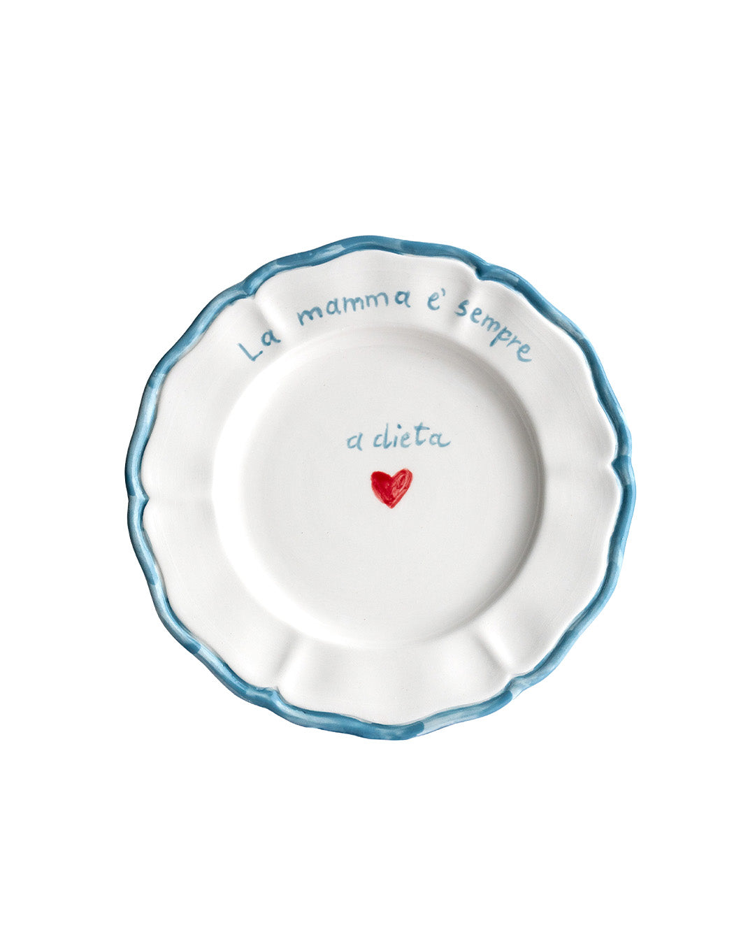 Dillo con un piatto Scalloped Ceramic Plates - Set of 6 | 26cm