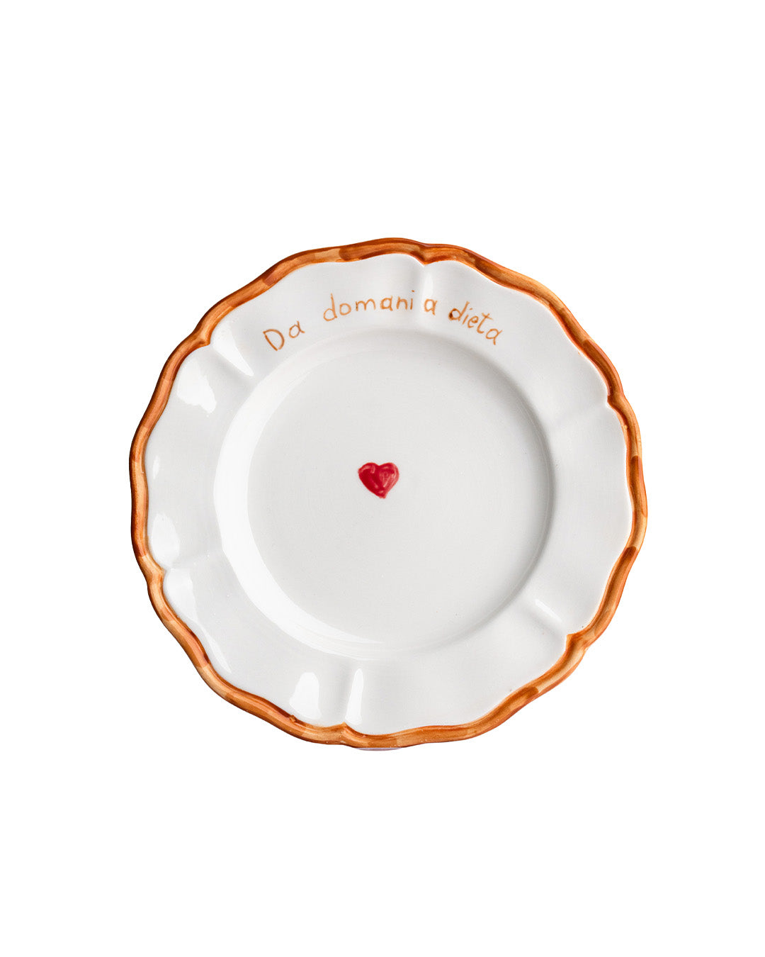 Dillo con un piatto Scalloped Ceramic Plates - Set of 6 | 26cm