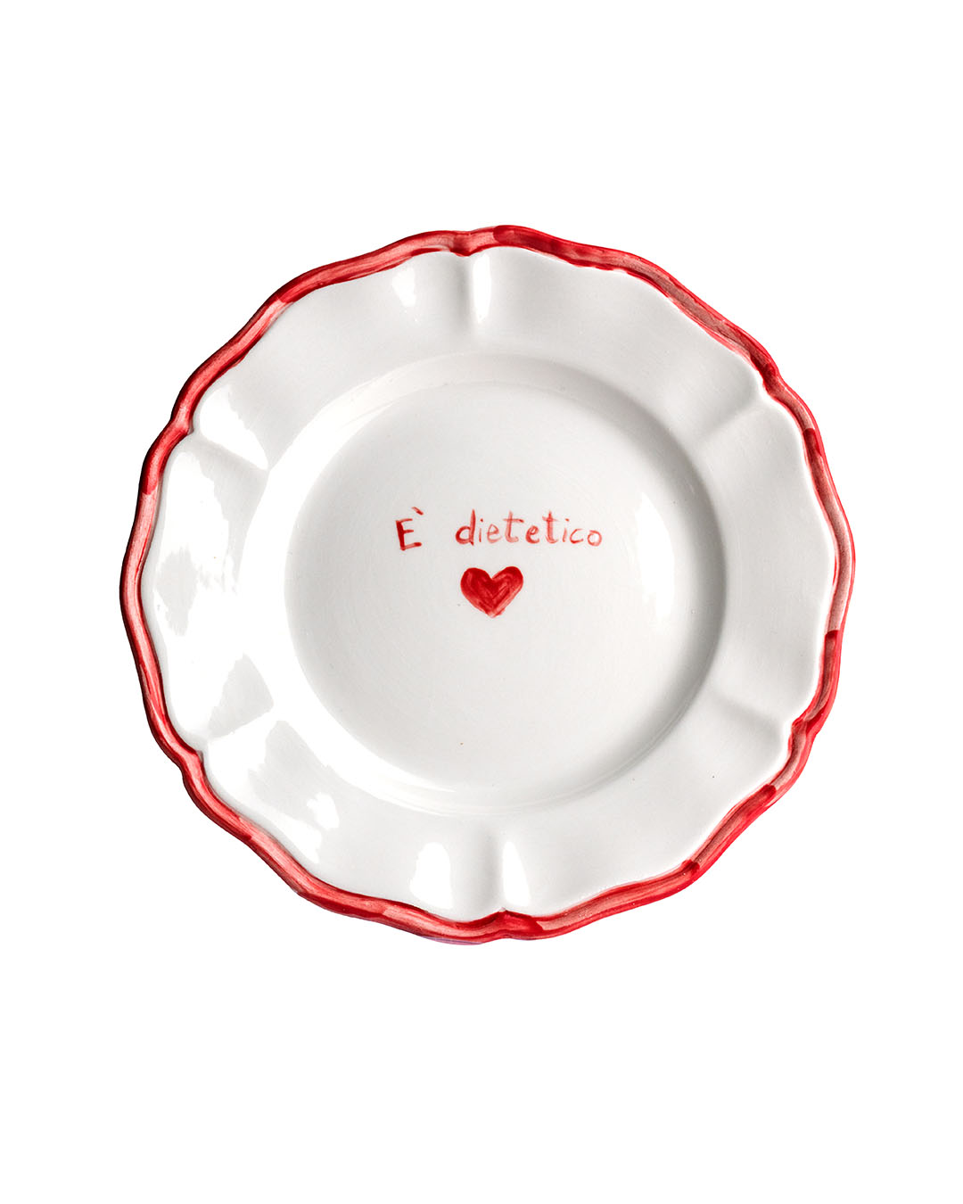 Dillo con un piatto Scalloped Ceramic Plates - Set of 6 | 26cm