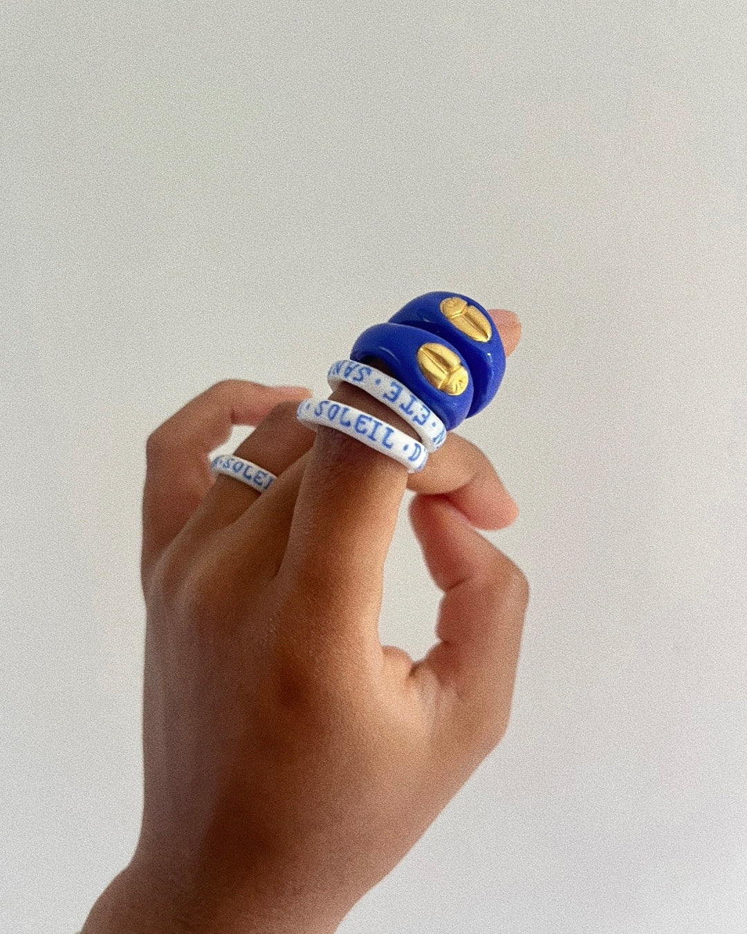 Handmade polymer clay rings - Maison Stellaire