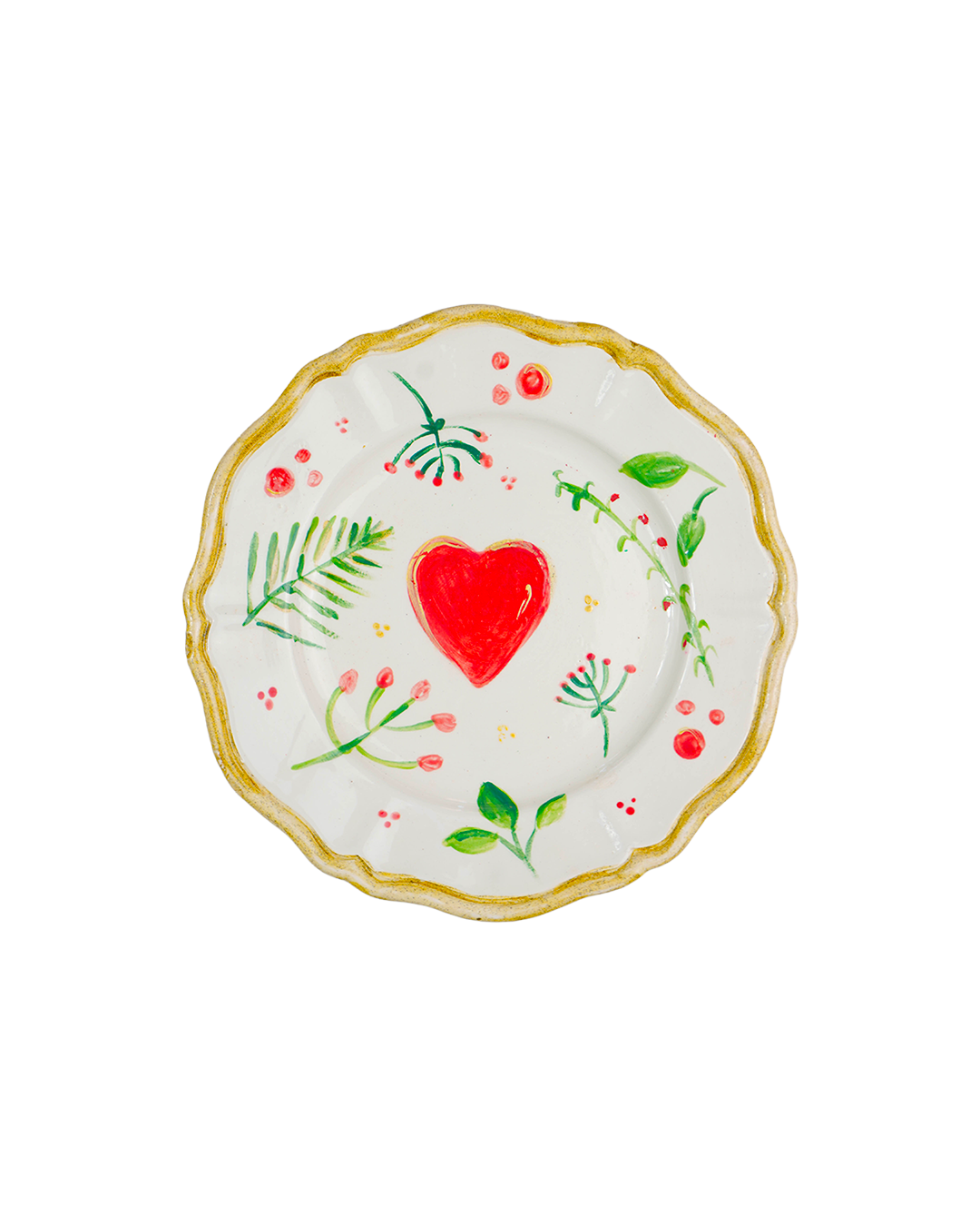 "LOVE" enamel plate – Christmas collection