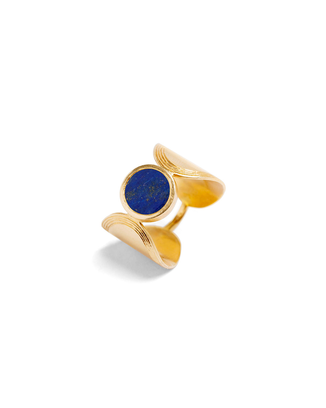 Maitea Handmade ring with blue gemstone