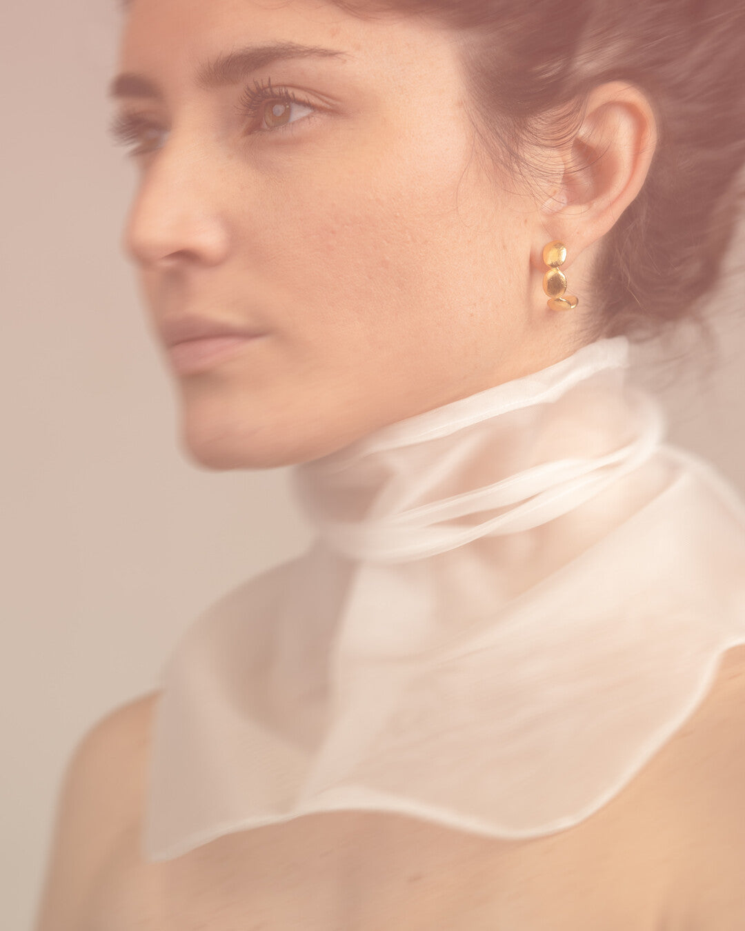 Handmade gold plated earrings - Margarita Malliri