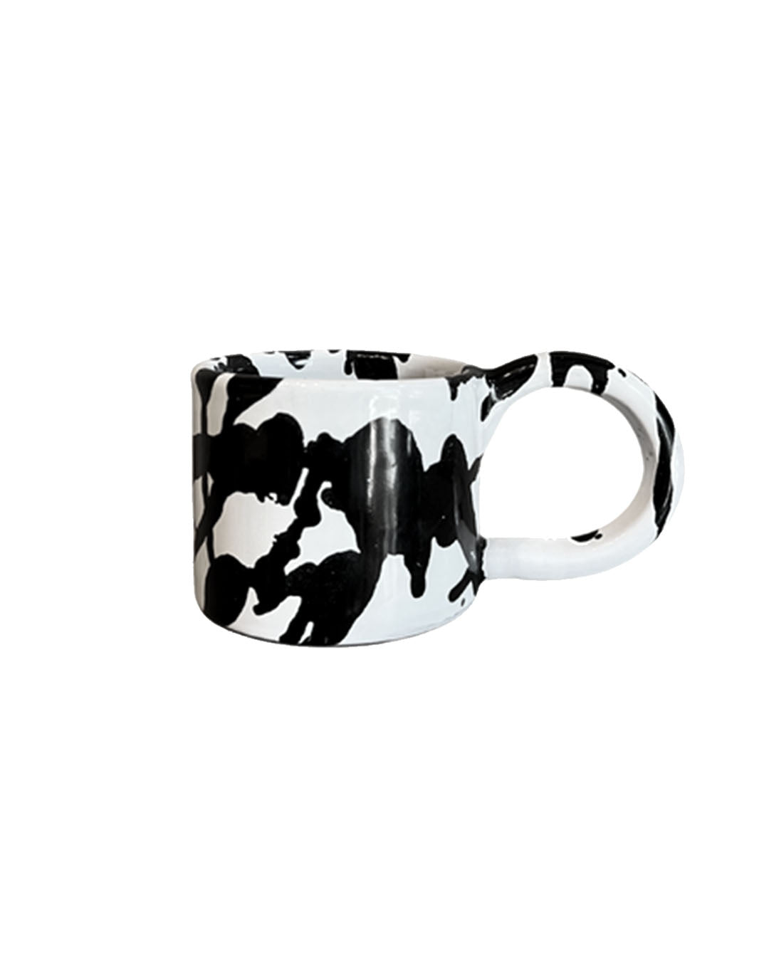 Ceramic Mug black white handmade